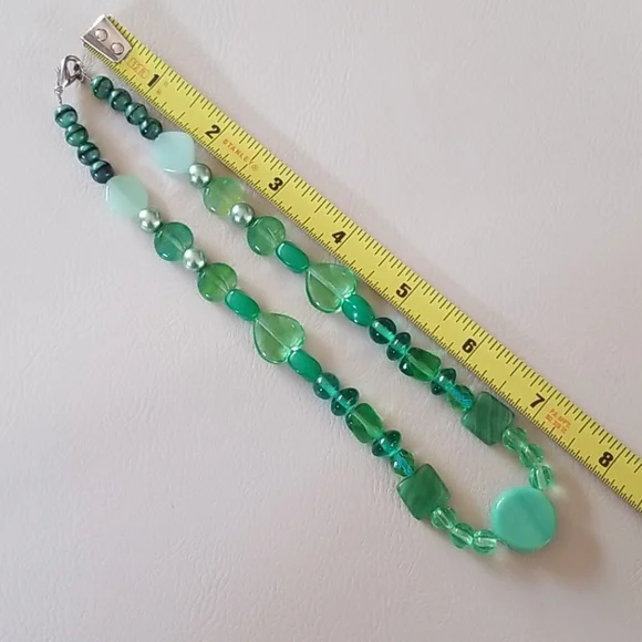 Vintage Glass Bead and Faux Pearl Beaded Necklace - Picture 14 of 16